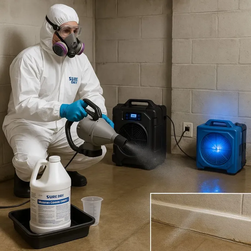 Sanitization and Odor Removal process in Leland, MI